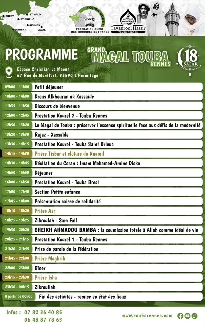18 Safar 2026 Rennes